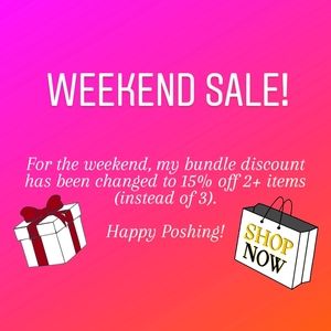 Weekend Sale!